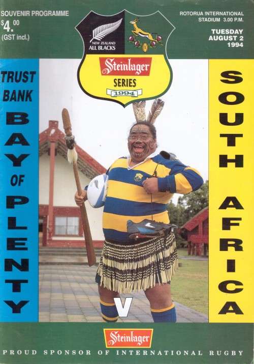 Programme Bay of Plenty versus South Africa 1994