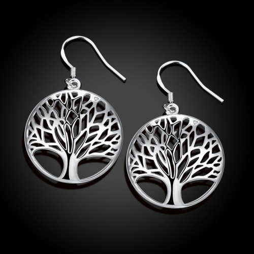 ~~925 Silver plated tree of life dangle earrings~~