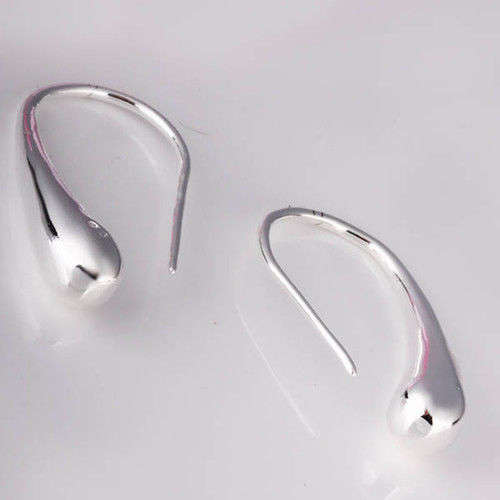 925 Sterling silver plated teardrop earrings-very popular