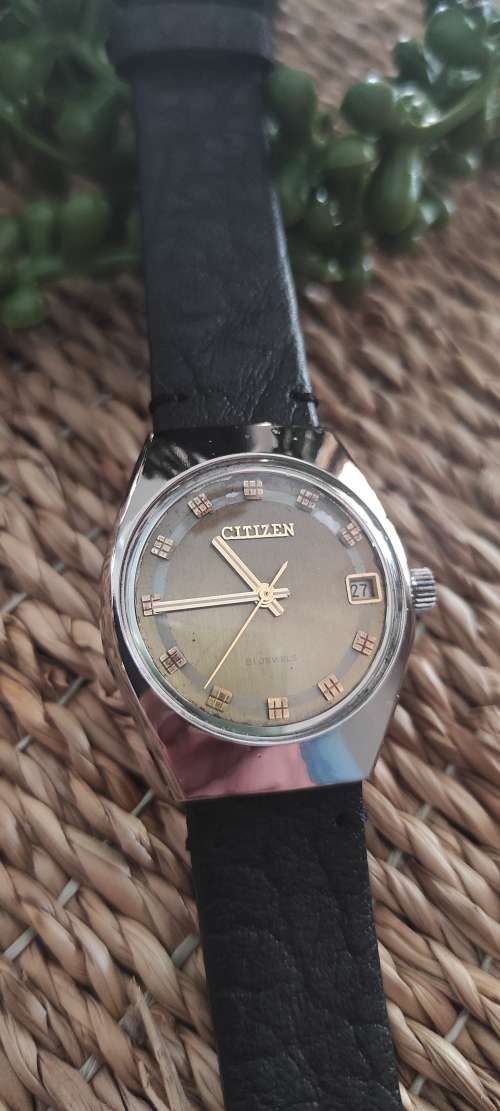 Vintage Citizen Automatic Date Watch Stainless Steel - fully restored