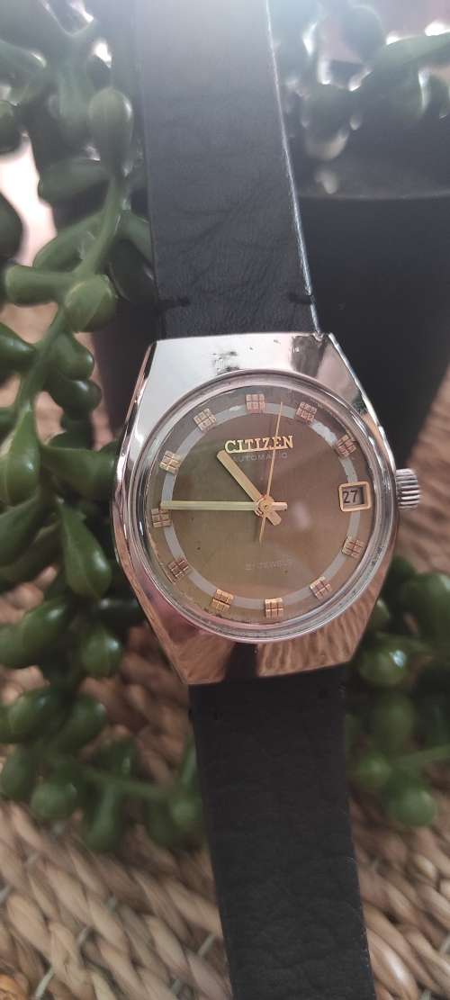 Vintage Citizen Automatic Date Watch Stainless Steel - fully restored