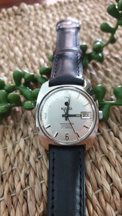Vintage Roamer Vanguard Men`s Manual Wind Date Watch - fully restored