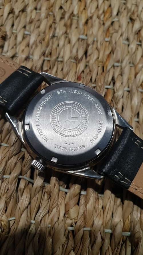 Vintage Lanco Large Automatic Slimline Date Men`s Watch - fully restored