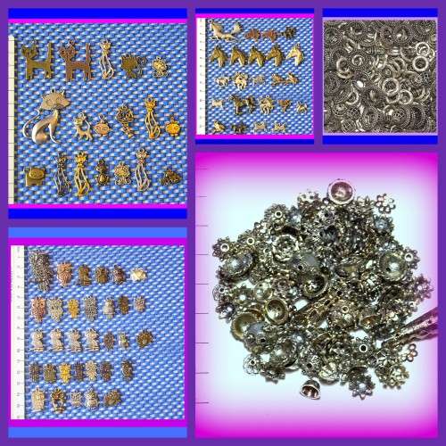 Clearance sale various:  charms, connectors, spacers, bails, bead caps