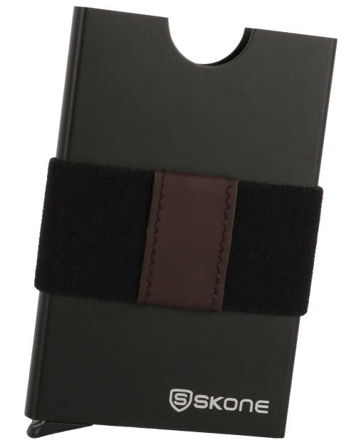 Minimalist Wallet - Card Holder & Money Clip Band - RFID Blocking-Black