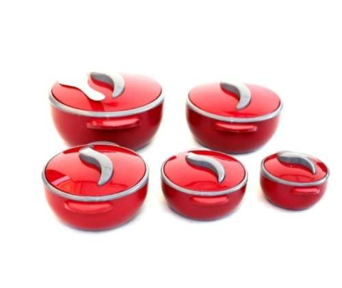 Food Warmers Thermo Containers 5 Pieces Set (500 ml to 4500 ml)