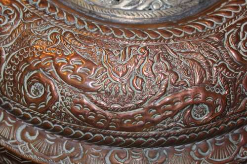 Spectacular Antique Tibetan Kashmiri Ceremonial Dragon Ewer Circa mid 1800s 65cm tall x 45 x 17