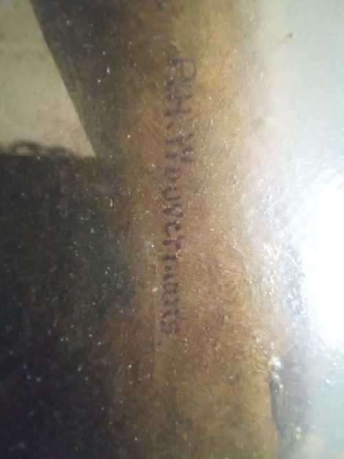 Antique oil painting Signed PH Wouvermans marked on Back part of Gen. Boulanger collection 75x63cm