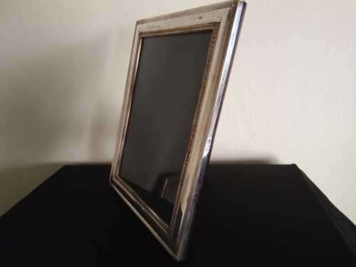 Vintage Sterling Silver and Rosewood Hallmarked Frame 22 by 17cm