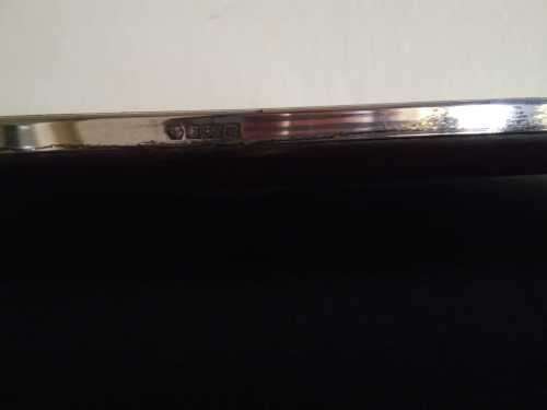 Vintage Sterling Silver and Rosewood Hallmarked Frame 22 by 17cm