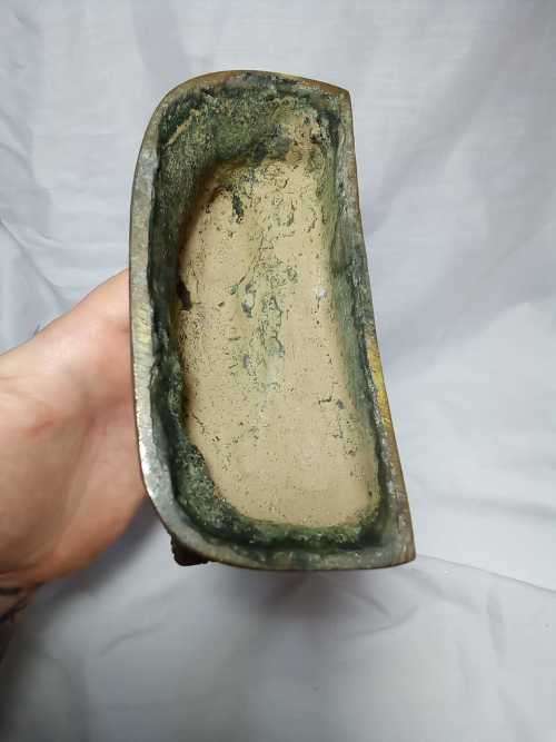 Antique Indian Temple Bronze of the God of Death, Kali! 24cm tall very heavy solid