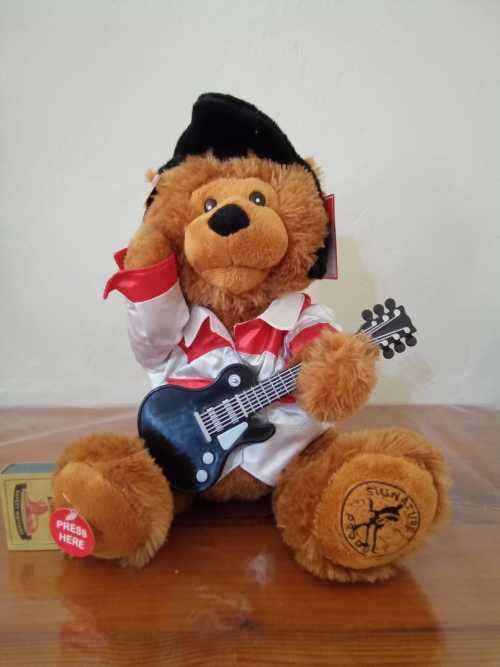 Original Cuddle Barn Elvis Presley licensed singing bear