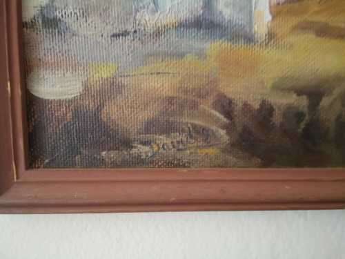 Oil painting by Famous SA Artist David Allen 64 by 53 cm