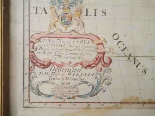 Antique Hand Colored Map of Africa 58cm by 45cm