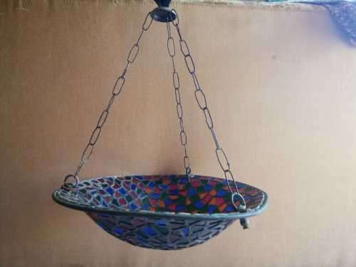 Antique Art Deco 1920s Lead Light Pendant Chandelier 40cm wide 49cm length