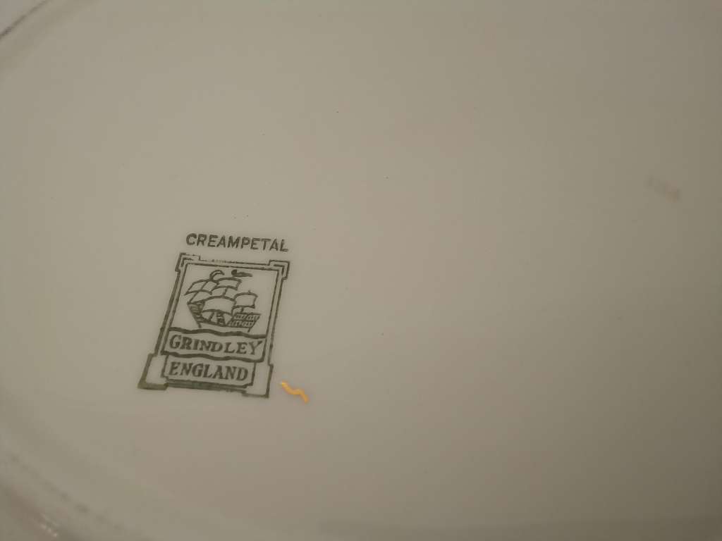 Vintage Grindley Cream Petal Serving Platter 41 by 34cm