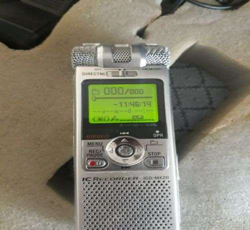 SONY ICD-MX20 DIGITAL VOICE RECORDER SET