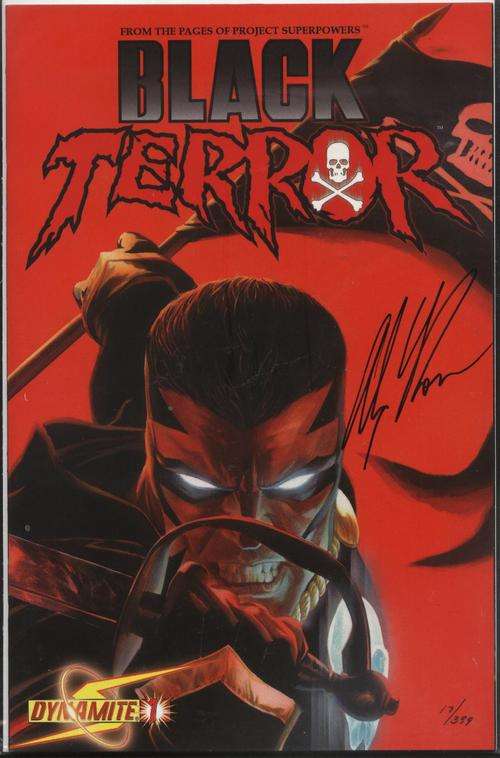 Black Terror No.1 Signed by Alex Ross Dynamic Forces Sealed and Certified No. 17/399