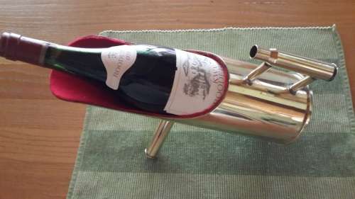 Brass -90 MM- Shell Casing -Wine Bottle Holder -Creative Piece