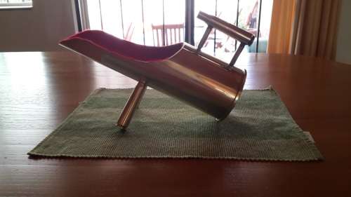 Brass -90 MM- Shell Casing -Wine Bottle Holder -Creative Piece