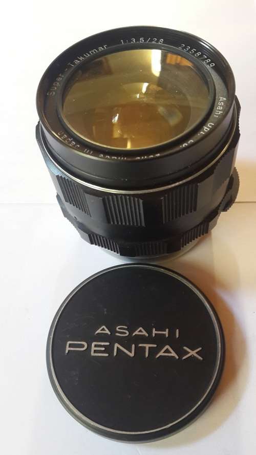 Vintage- Pentax Asahi -Super Takumar Lens 1:3.5/28 -Like new