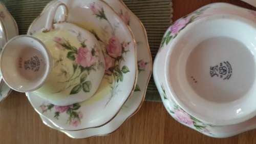 Vintage Foley Bone China 21 Piece -Tea Set -Pink Roses -Plus Plus Extra's.