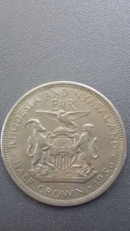 Rhodesia /Nyasaland -2 x Half Crowns -1955 and 1956