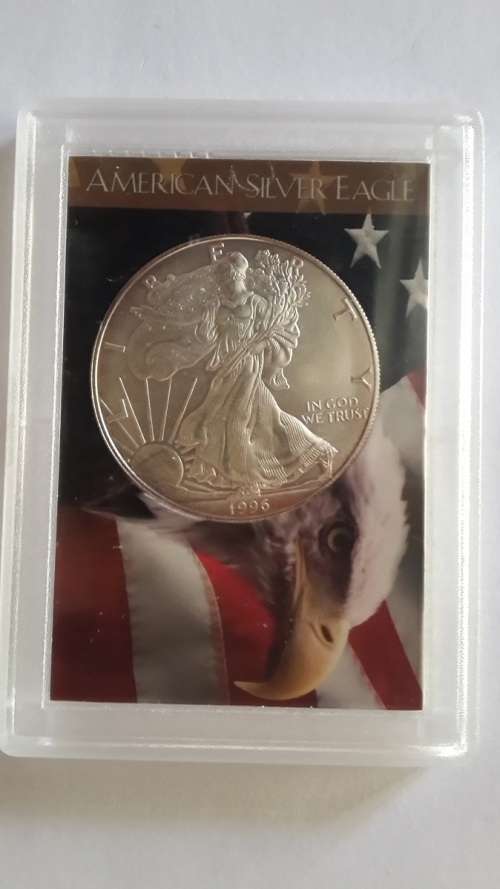 1996 1oz American Silver Eagle Encapsulated
