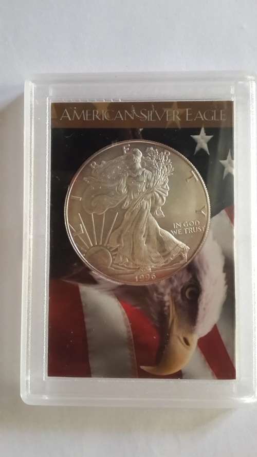 1996 1oz American Silver Eagle Encapsulated