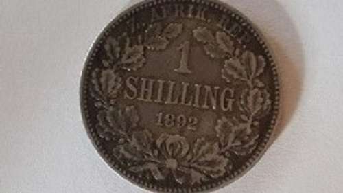 1892 ZAR One Shilling