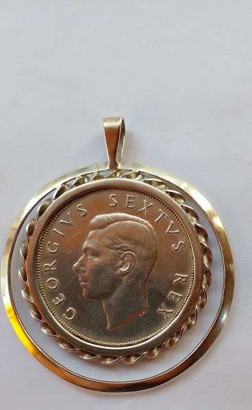 Silver Pendant -1948 5 Shilling Crown