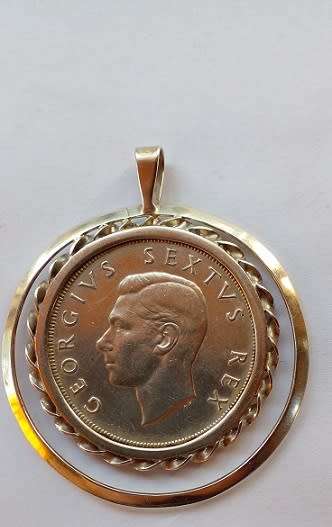 Silver Pendant -1948 5 Shilling Crown