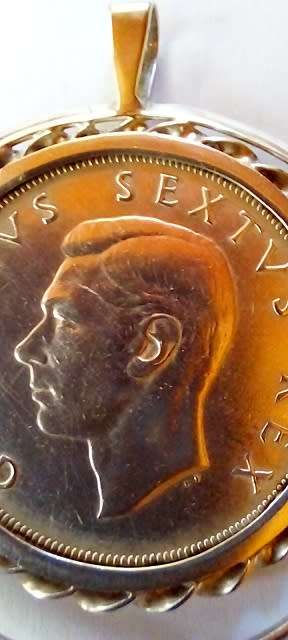 Silver Pendant -1948 5 Shilling Crown