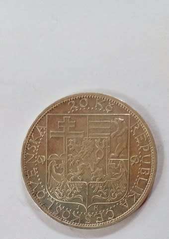 1937- 20 Korun -Republic of Czechoslovakia
