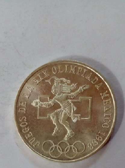 1968 -Mexico Olympic Games 25 Ley Silver Coin