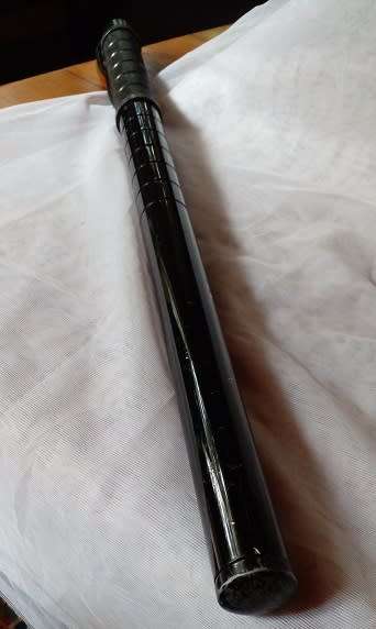 Security Baton-Metal, with a Screw Out Stainless Steel Blade