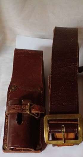 1942 -Bayonet Frog Manufactured by Greatrex JHB plus a SANDF Leather Belt