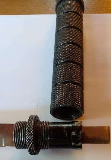 Security Baton-Metal, with a Screw Out Stainless Steel Blade