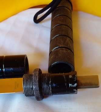 Security Baton-Metal, with a Screw Out Stainless Steel Blade