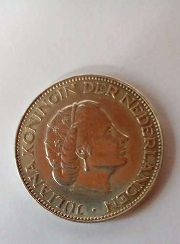 Netherlands 1961 - Two and a Half Gulden -Silver Coin