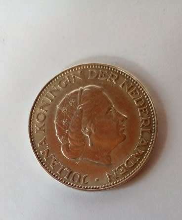 Netherlands 1961 - Two and a Half Gulden -Silver Coin