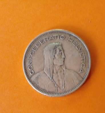 1932 Swiss -5 Francs -Silver Coin