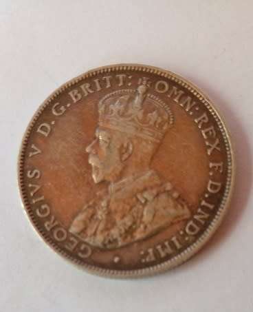 British West Africa -1919 -Two Shillings Coin -Silver