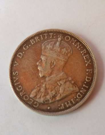 British West Africa -1919 -Two Shillings Coin -Silver