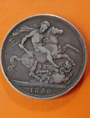 Great Britain -1890 Victoria Silver Crown