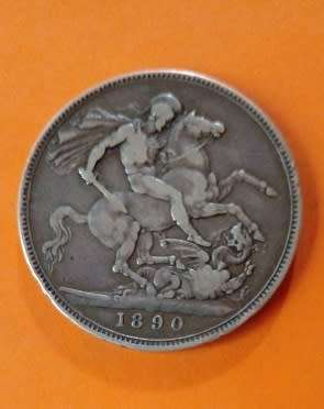 Great Britain -1890 Victoria Silver Crown