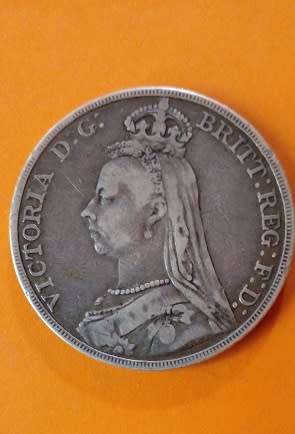 Great Britain -1890 Victoria Silver Crown