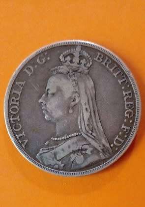 Great Britain -1890 Victoria Silver Crown