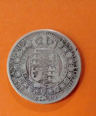 Great Britain -Selling -Silver Lot -1889 -Florin, 1887 and 1891-Half Crowns.Please see Description.