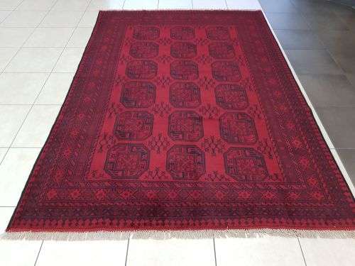 RED AFGHAN PERSIAN CARPET 300 X 200 CM